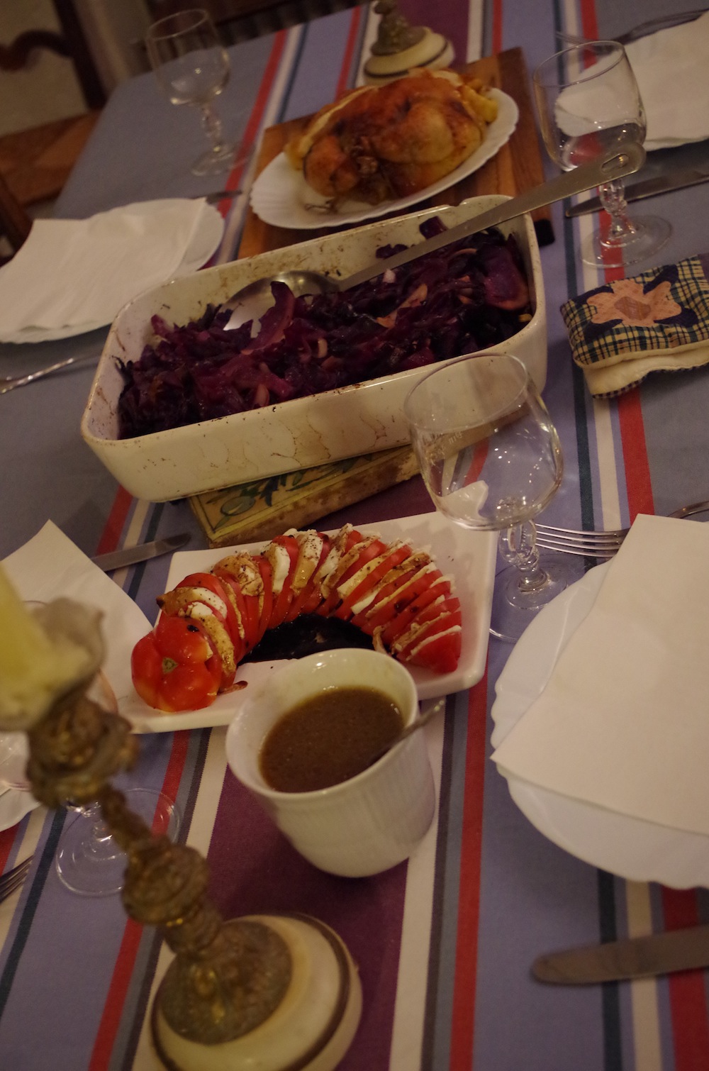 Our tablescape.