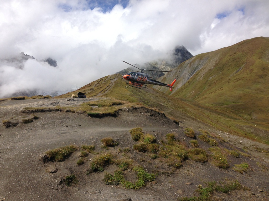 A poor soul had to be rescued by helicopter.
