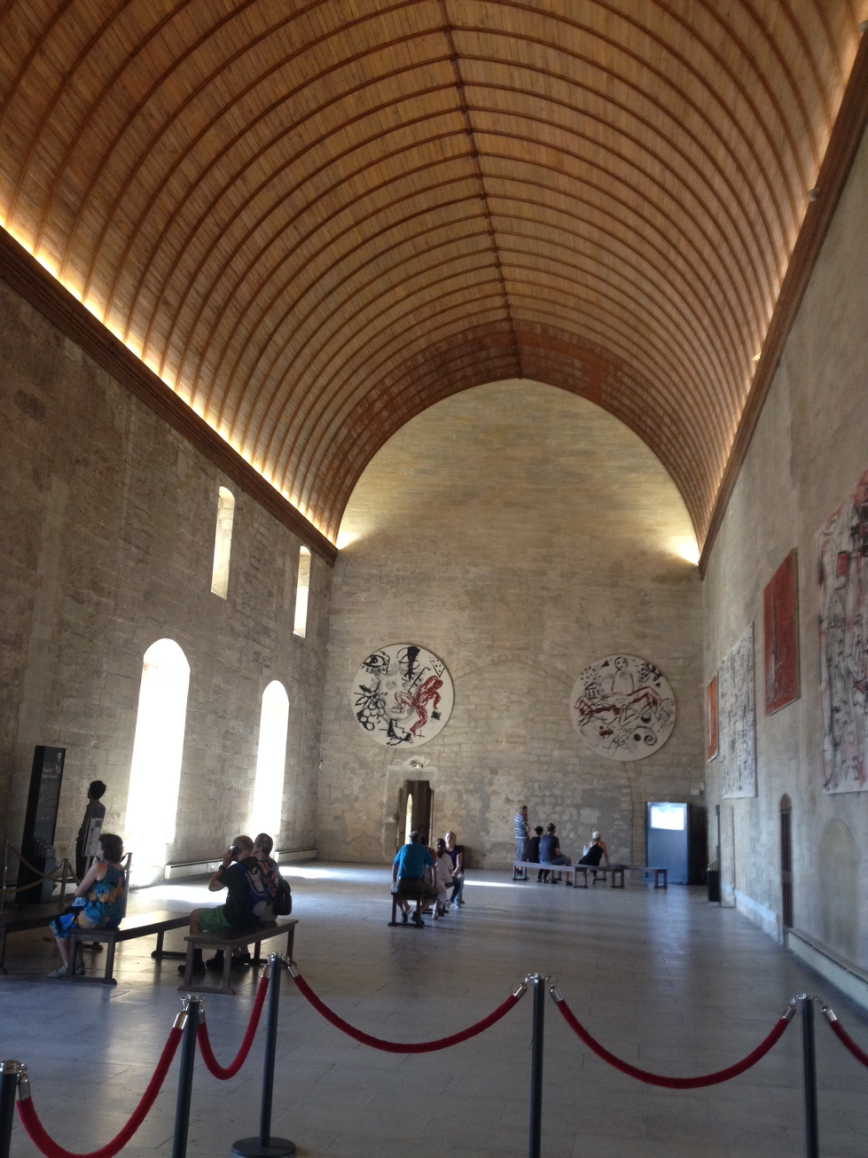 The Palais des Papes is extremely grand and enormous. Also women weren't allowed in it. :/