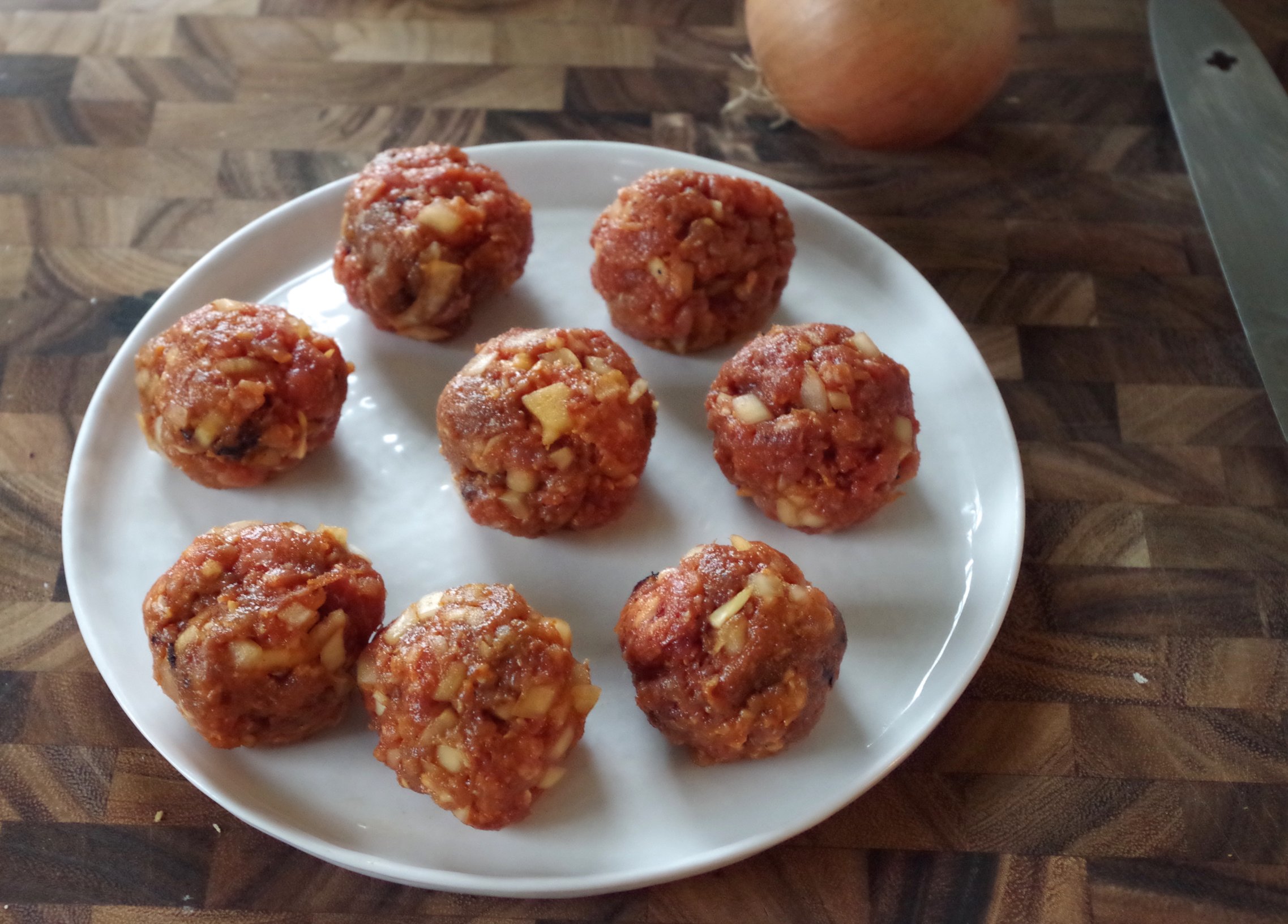 Freeze them! Also, you should dice your onions smaller than I did. DON'T BE LIKE ME.